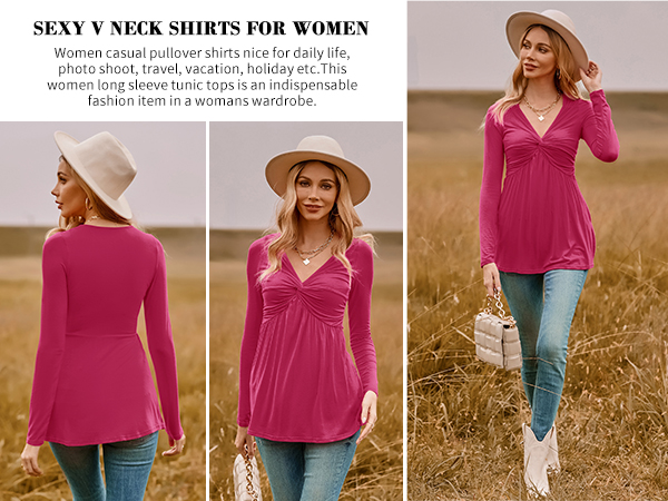 long sleeve tunics for maternity