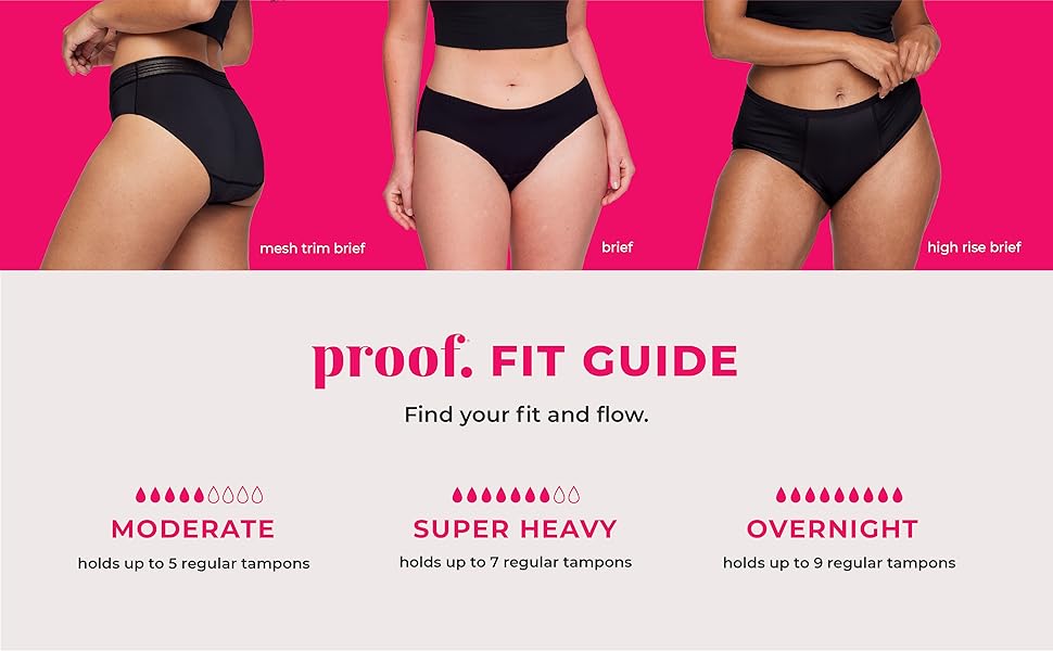 Find your fit and flow. Super heavy holds up to 7 regular tampons.