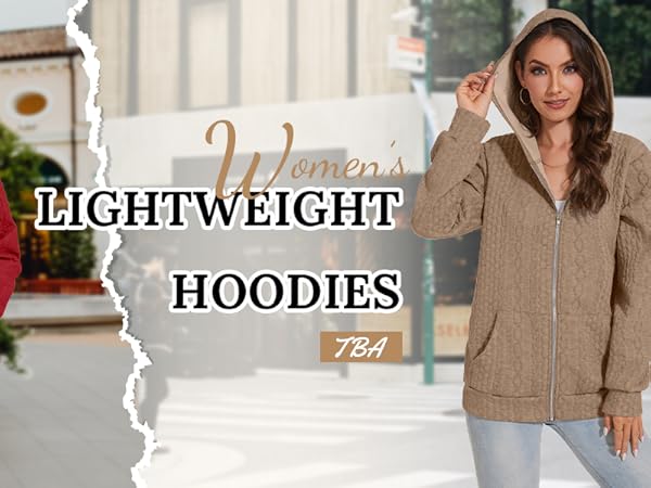 Womens Zip Up Oversized Sweatshirts