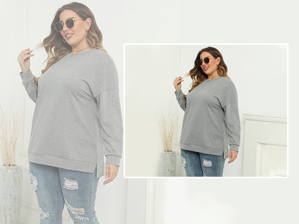 womens plus size sweatshirts