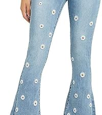  Embroidery Jeans for Woman Womens Bell Bottom Jeans Bell Bottoms Jeans for Women Embroidery Jeans