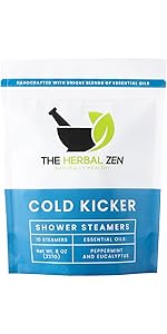 Cold Kicker Shower Steamers Aromatherapy by The Herbal Zen