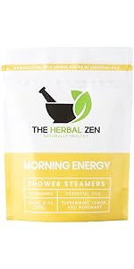 Morning Energy Shower Steamers Aromatherapy by The Herbal Zen