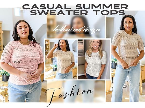 short sleeve sweater for women