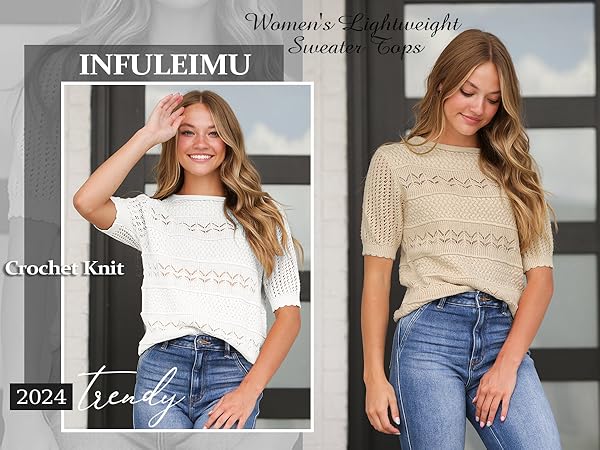 womens lightweight sweater tops