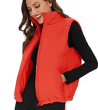 loose fit puffy vest