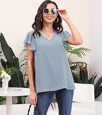 Poplab Women&amp;amp;amp;amp;amp;#39;s Summer Chiffon Blouses