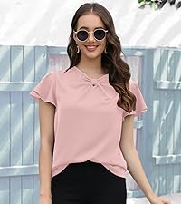 Women&#39;s Business Casual Short Sleeve Shirt