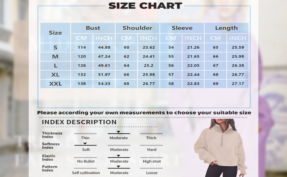 Womens Cropped Zip Up Hoodie Casual Fleece Stand Collar Sweatshirt Loose Quarter Zip Pullover