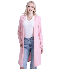 women long cardigan with pocket