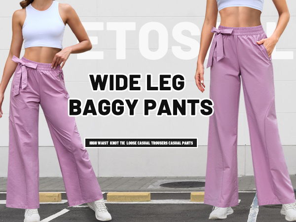 wide leg baggy pants