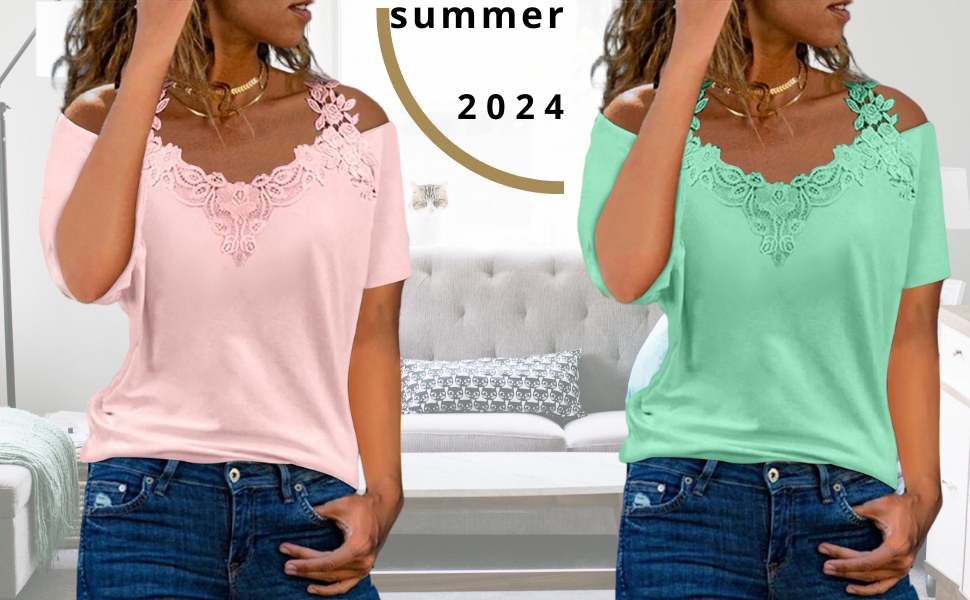 V Neck Strappy Blouses