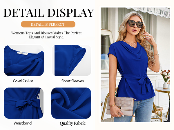 cowl neck blouse