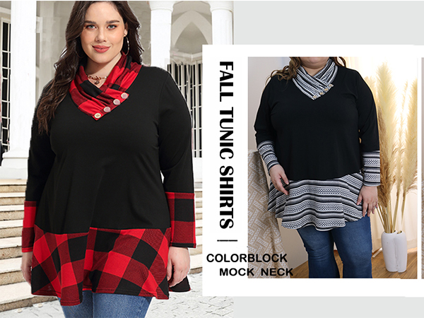 plus size tunics