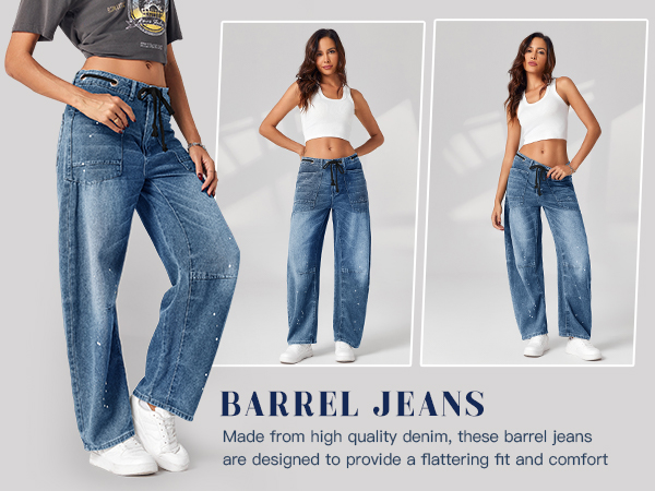 barrel jeans women boyfriend jeans for women horseshoe jeans baggy jeans women''s wide leg jeans