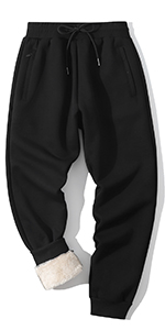 Womens Winter Warm Sherpa Lined Sweatpants