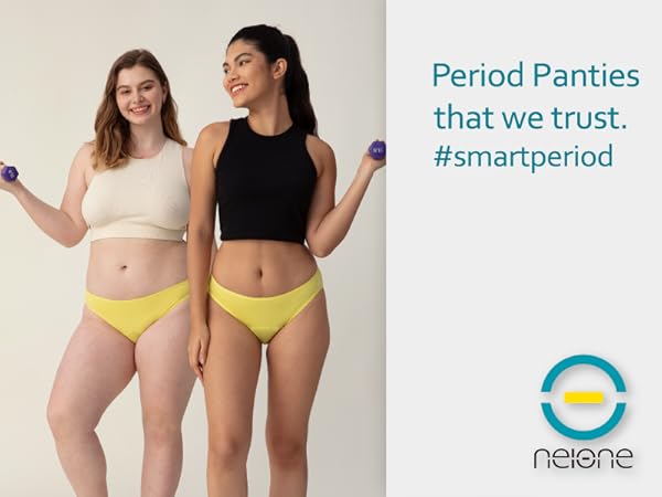 neione absorbent and period proof underwear for women and girls