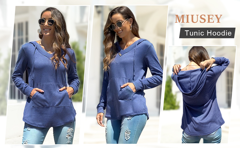 HOODED SHIRT TUNIC HOODIE 