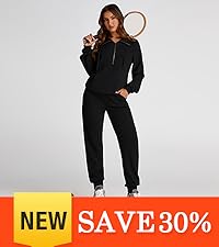 Half Zip Sweatsuits Women 2 Piece Outfit Fall 2024 Casual Sweatshirt Sweatpants Lounge Set Tracksuit