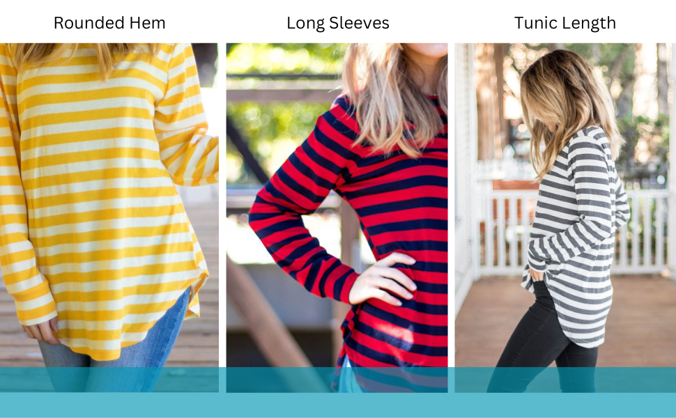 long sleeve stripe top