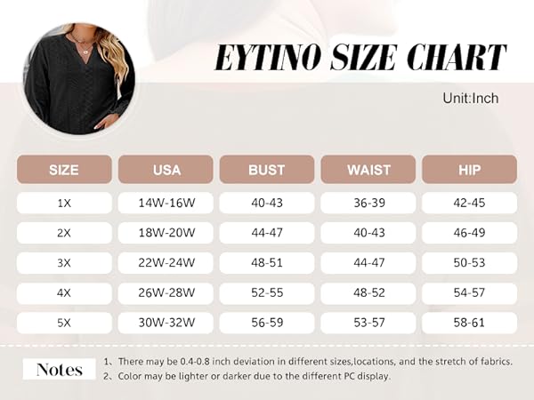 plus size long sleeve tops