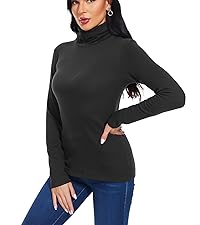 Fleece turtle neck  tops women