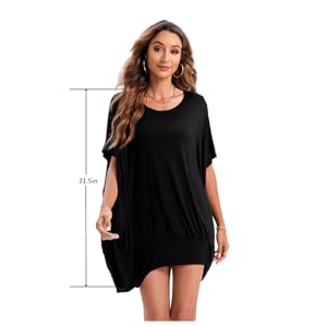 oversized tshirt GA200 Black