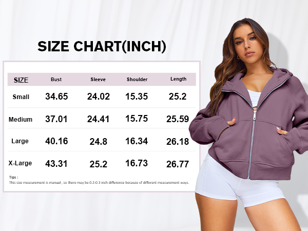 Womens Fleece Half Zip Sweatshirt Cropped Hoodies Long Sleeve Jacket 2023 Fahion