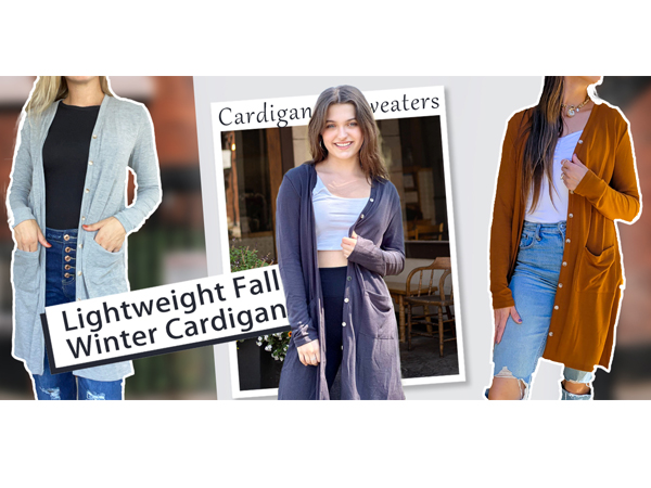 Open Front Sweater Cardigans Fall