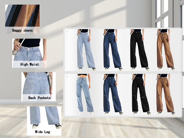 high waisted boyfriend jeans for women