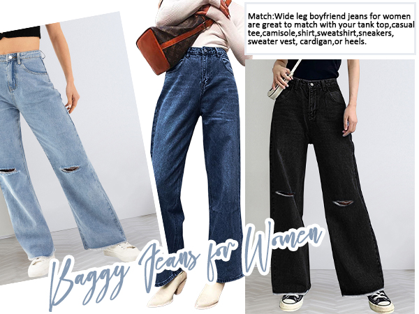 wide leg hight waist jeans