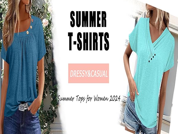 summer tops for women 2024