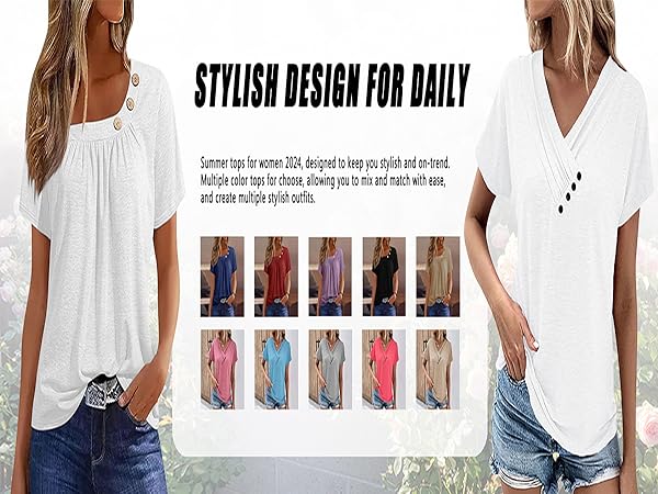 cute summer tops for women