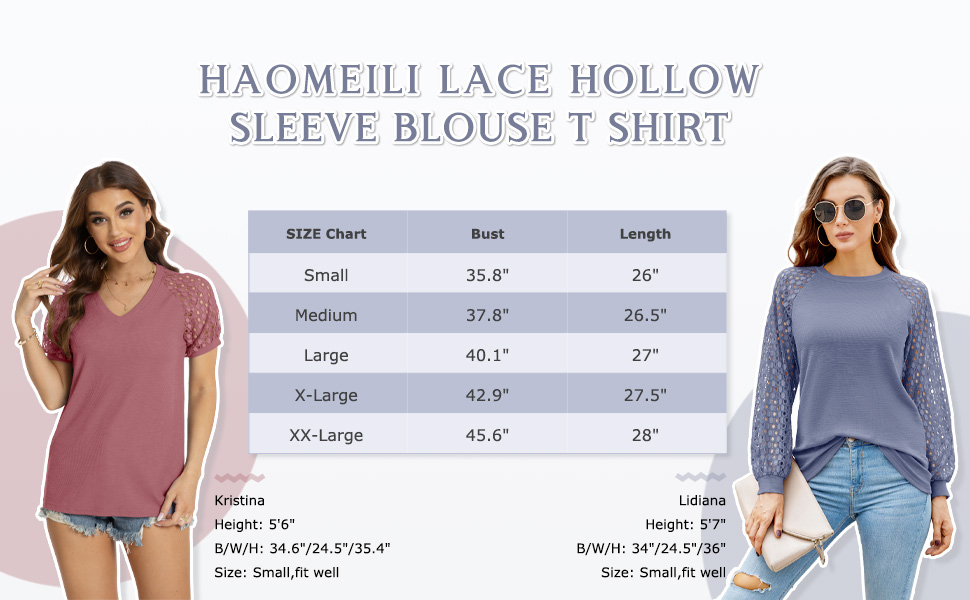 lace hollow sleeve t shirt