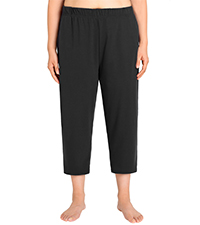 Plus Size Knit Capri Pants with Pockets