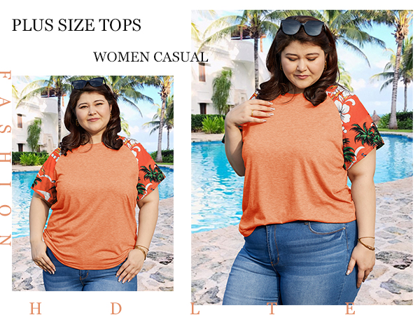 plus size summer tops women hawaiian shirts