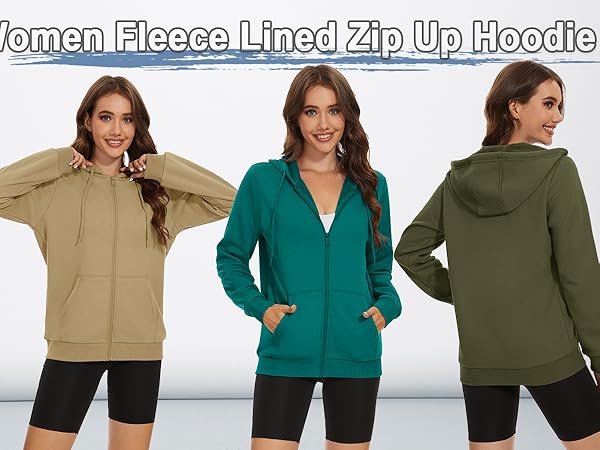 fleece lined hoodies