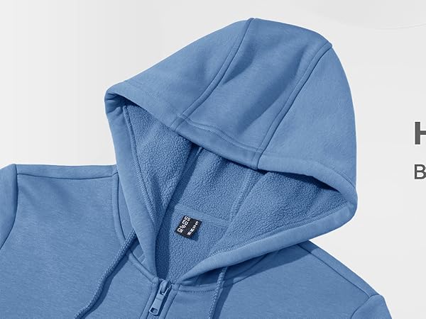 DRAWSTRING HOODED