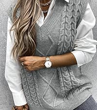 Knit Sweaters Tank Pullover