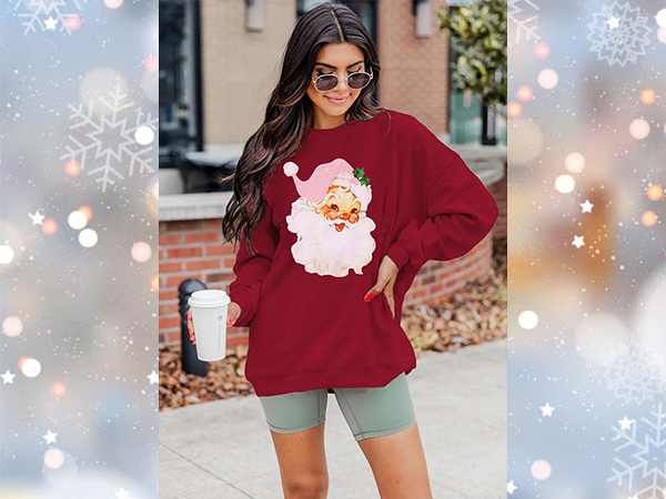 Women Christmas Santa Sweatshirt