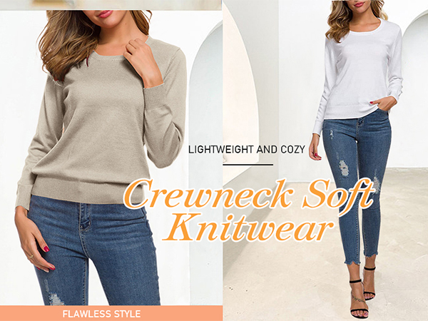 crew neck sweater for women