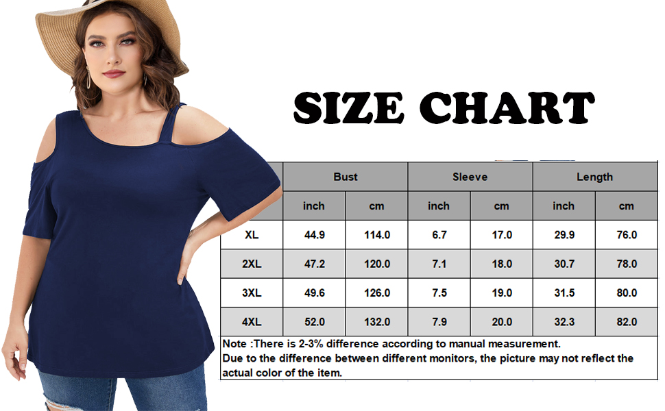 Women Tops Plus Size Cold Shoulder T Shirt Tunic Top Casual Summer Short Sleeve Blouses  