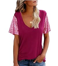 Sequin Sleeve Tee