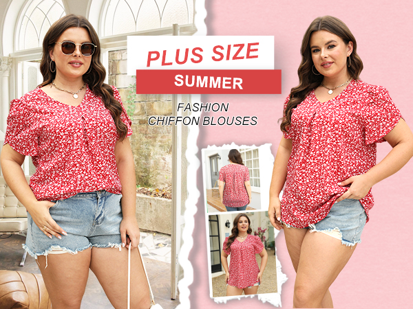 plus size tops for women chiffon blouses