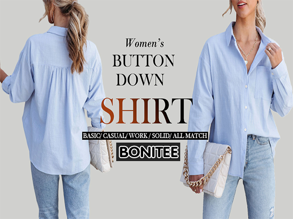 long sleeve button shirts for women