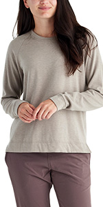 Women''s Bamboo Fleece Crewneck Pullover