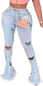 Butterfly Jeans for Women