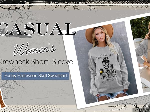 Women Skull Sweatshirt