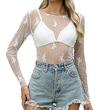 Lace/Mesh/Sheer top