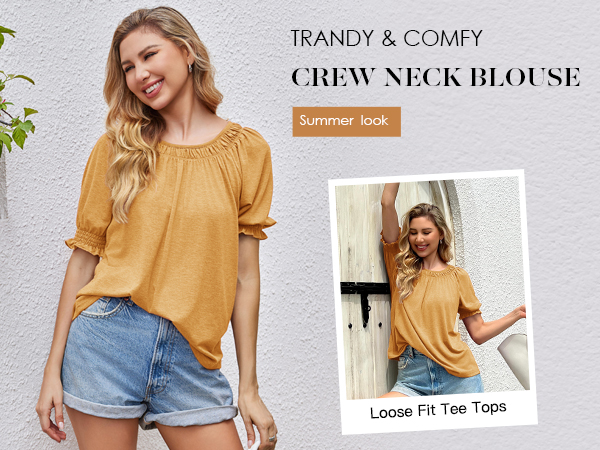 crew neck blouse